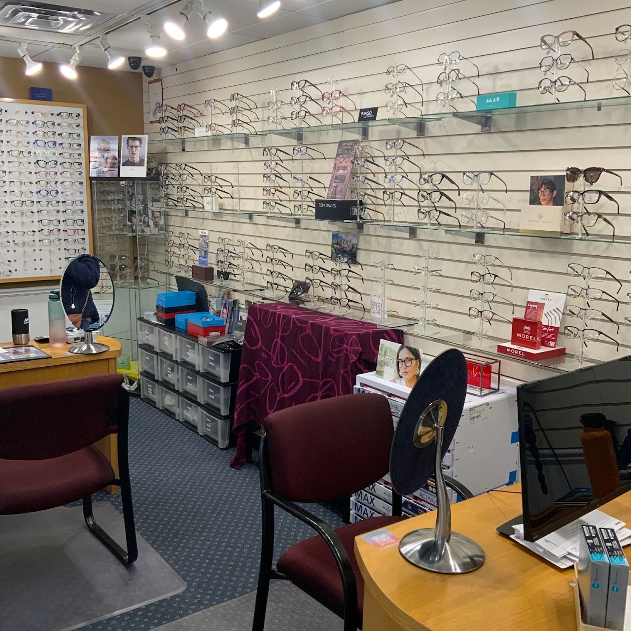 The eyewear selection inside Mirkin Vision