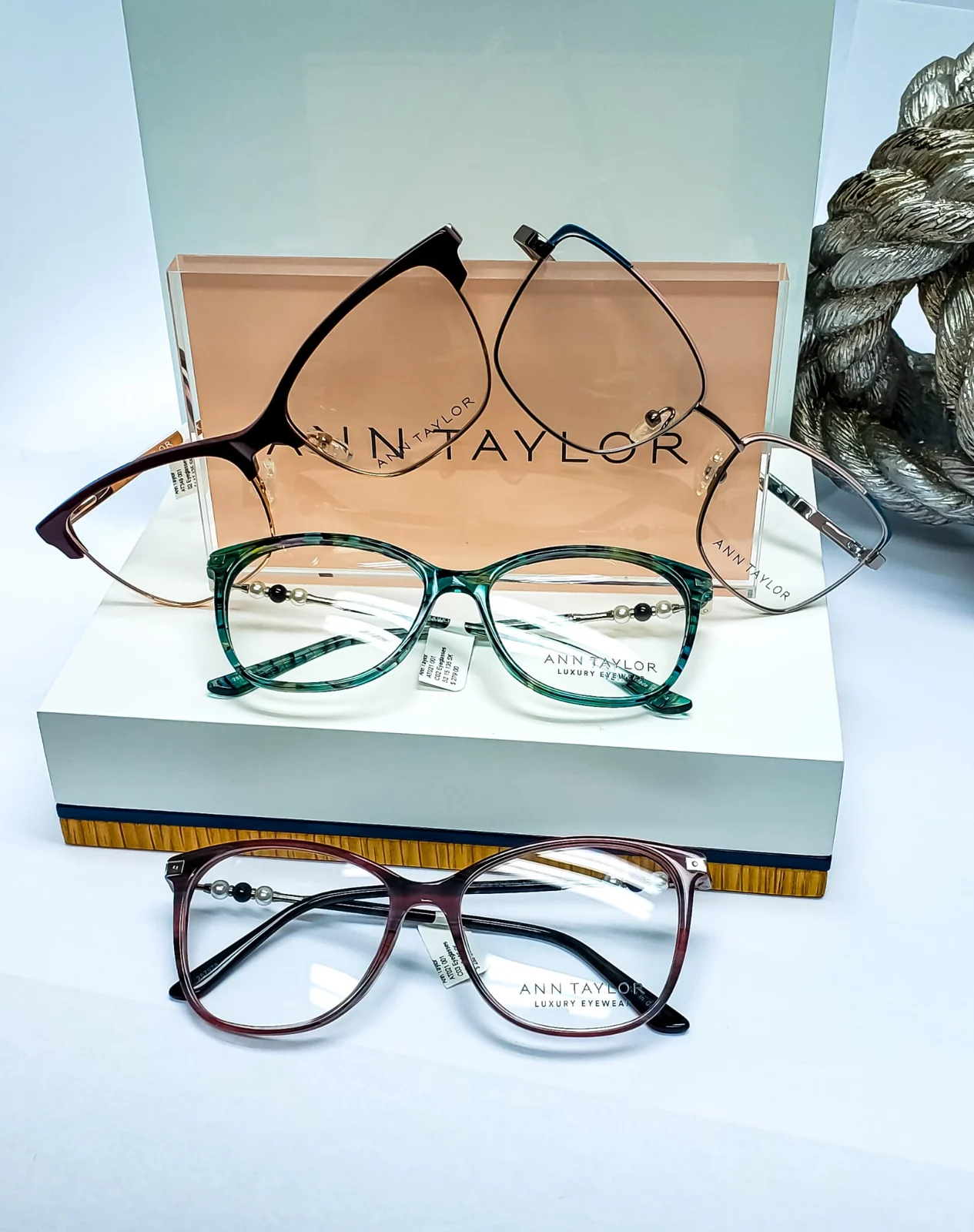 Ann Taylor frames on display at Mirkin Vision