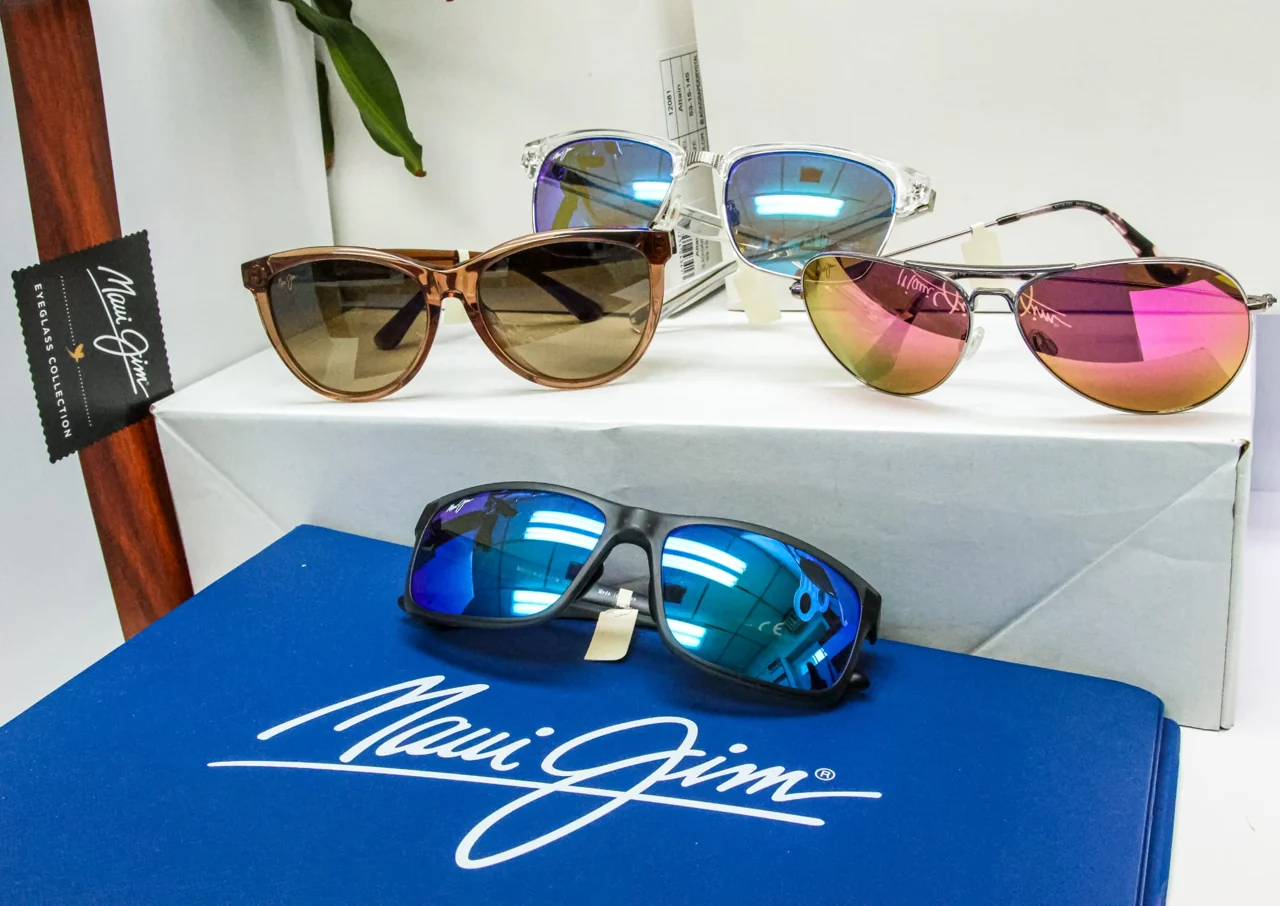 Maui Jim sunglasses on display at Mirkin Vision
