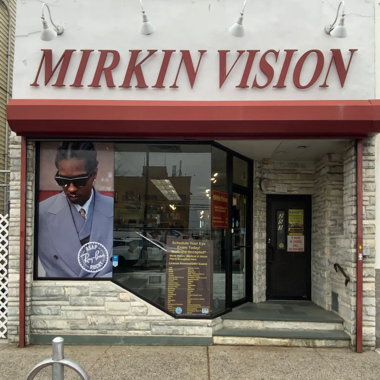 Mirkin Vision’s storefront on Beach 116th Street